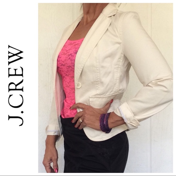 J. CREW COTTON BLAZER SMALL PETITE NWOT - Picture 2 of 8